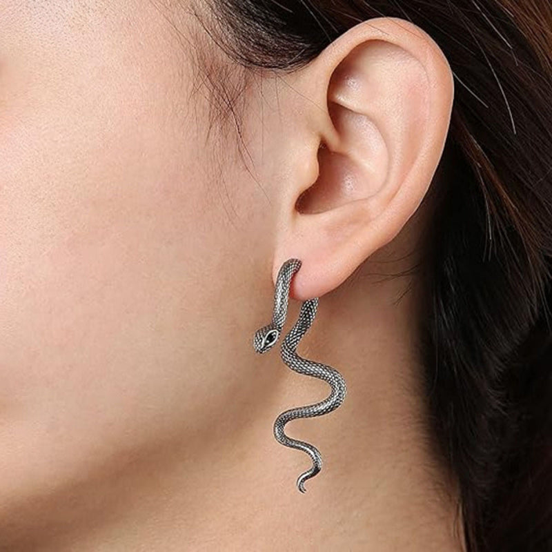 Two-piece  Detachable Snake Earrings