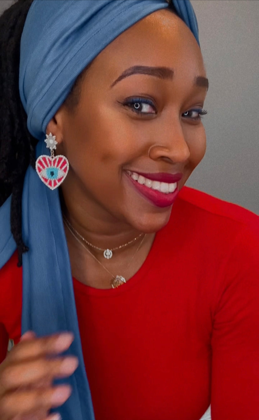 ASMI Denim Twist Head Wrap