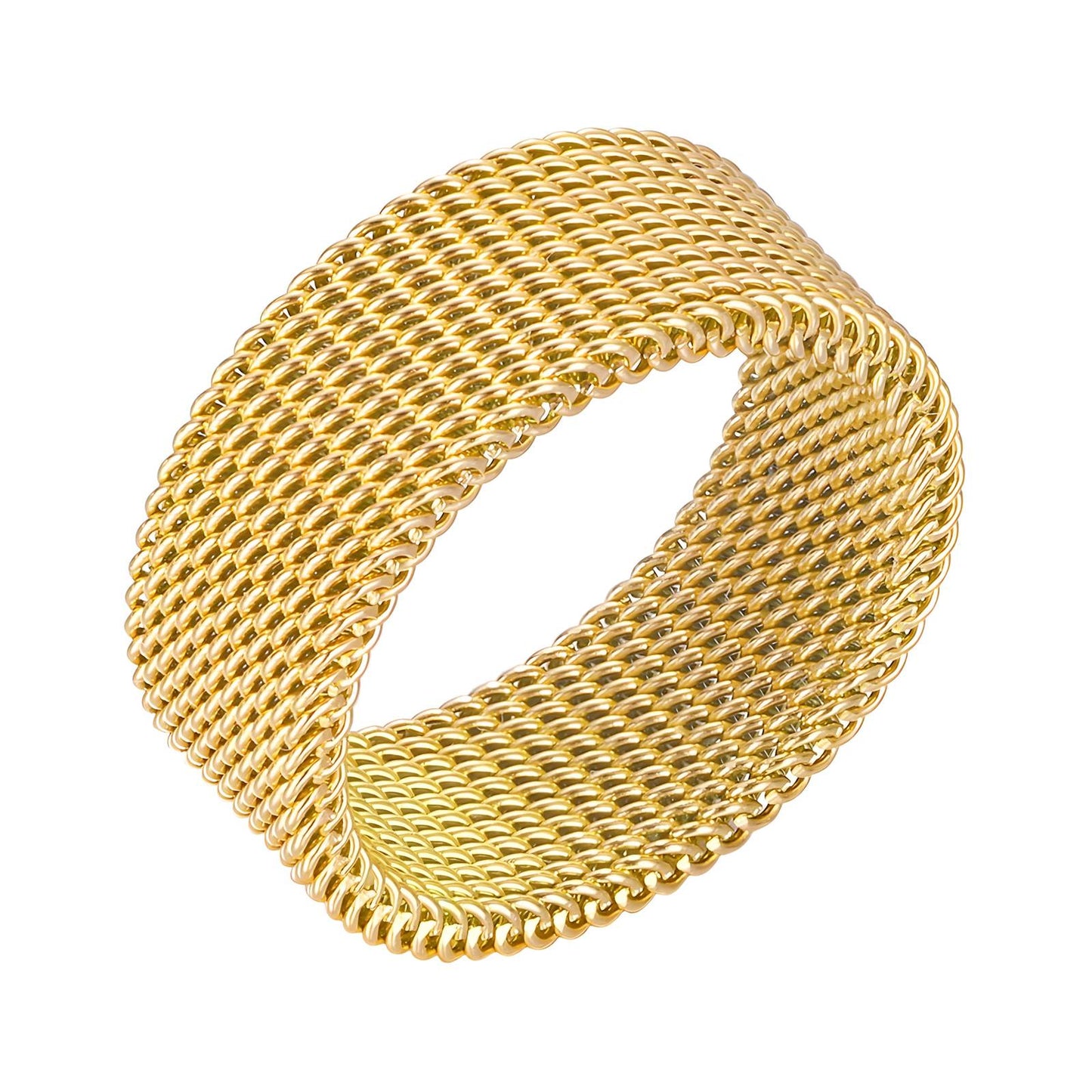 18K Braided Gold Plated Ring